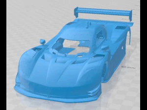 コヨーテ コルベット デイトナ 2012 印刷可能なボディカー 3Dプリントモデル