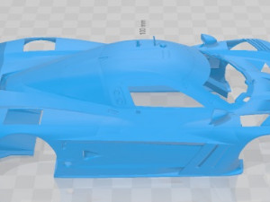 Coyote Corvette Daytona 2012 Printable Body Car 3D Baskı Modeli