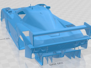 Coyote Corvette Daytona 2012 Printable Body Car 3D Baskı Modeli