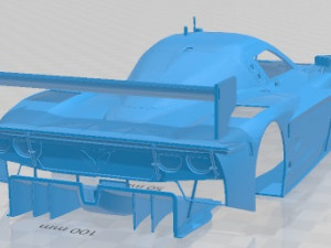 Coyote Corvette Daytona 2012 Printable Body Car 3D Baskı Modeli
