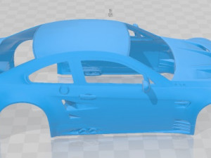 E92 GT2 Printable Body Car 3D Принт Модель