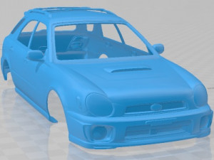 Subaru Impreza WRX Wagon 2003 Printable Body Car 3D Print Model