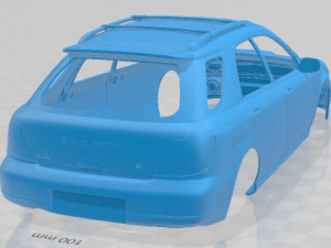 Subaru Impreza WRX Wagon 2003 Printable Body Car 3D Print Model