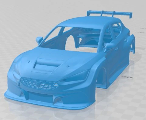 Leon Cupra Competicin TCR 2020 Printable Body Car 3D Print Model .c4d .max .obj .3ds .fbx .stl .blend