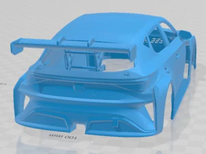 Leon Cupra Competicin TCR 2020 Printable Body Car 3D Print Model