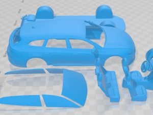 Volkswagen Arteon Shooting Brake R 2021 Printable Car Modello di stampa 3D