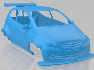 Mercedes Benz A Class Race Printable Body Car 3D 프린트 모델