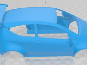 Mercedes Benz A Class Race Printable Body Car 3D 프린트 모델