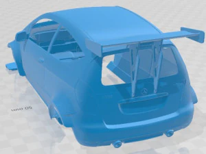 Mercedes Benz A Class Race Printable Body Car 3D Print Model