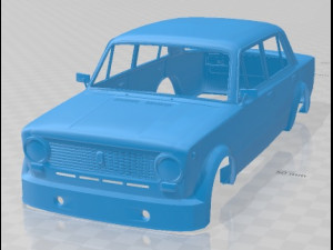 Lada 2101 Race Printable Body Car Model Cetak 3D