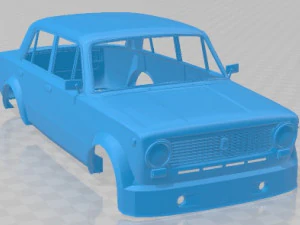 Lada 2101 Race Printable Body Car 3D Print Model