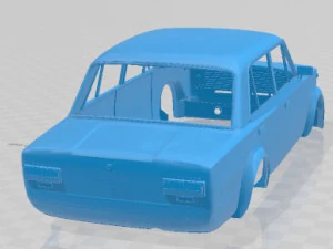 Lada 2101 Race Printable Body Car 3D Print Model