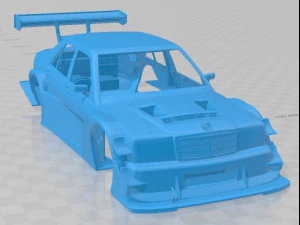 Mercedes Benz 190 RM1 V8 Printable Body Car 3D Print Model