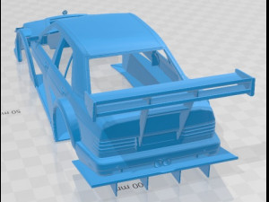 Mercedes Benz 190 RM1 V8 Printable Body Car 3D प्रिंट मॉडल