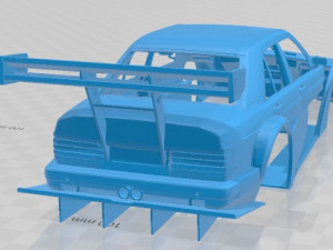 Mercedes Benz 190 RM1 V8 Printable Body Car 3D प्रिंट मॉडल