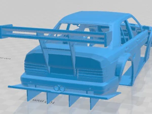 Mercedes Benz 190 RM1 V8 Printable Body Car 3D Print Model