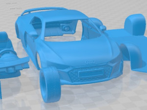 Audi R8 Coupe V10 2019 Printable Car 3D 프린트 모델