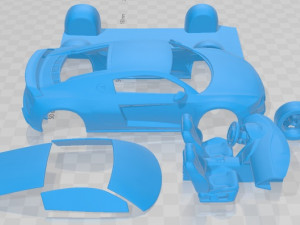 Audi R8 Coupe V10 2019 Printable Car 3D 프린트 모델