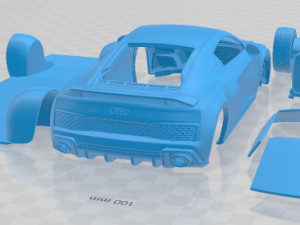 Audi R8 Coupe V10 2019 Printable Car 3D 프린트 모델