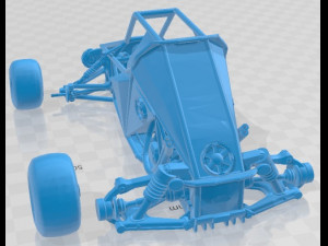 Kart Cross Printable Car 3D Print Model