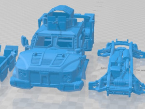 Oshkosh JLTV 2014 Printable Car 3D Print Model
