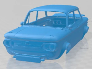 Carrozzeria stampabile NSU 1300 TTS Modello di stampa 3D