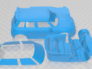 Mini S 5 Doors 2019 Printable Car Model Cetak 3D
