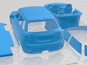 Mini S 5 Doors 2019 Printable Car Model Cetak 3D