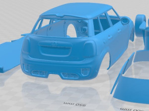 Mini S 5 Doors 2019 Printable Car Model Cetak 3D
