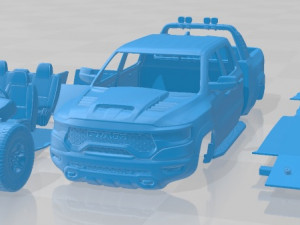 Ram 1500 TRX 2021 Printable Car Modelo de impresión 3D