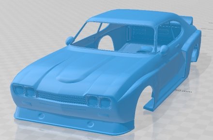 Capri RS3100 Cosworth Printable Body Car Model do druku 3D .c4d .max .obj .3ds .fbx .stl .blend 