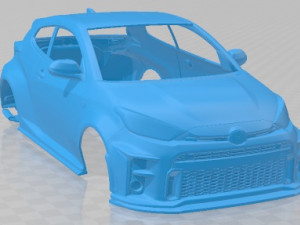 Toyota GR Yaris RZ Printable Body Car Modello di stampa 3D