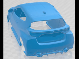 Toyota GR Yaris RZ Printable Body Car Modello di stampa 3D