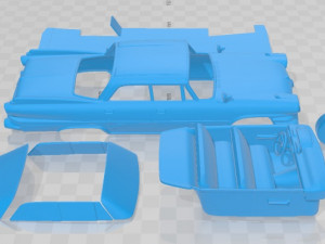 Dodge Dart Phoenix 1960 Printable Car Modelo de Impressão 3D