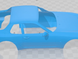Porsche 968 Turbo S Printable Body Car Modèles 3D en vedette