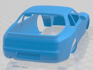 Porsche 968 Turbo S Printable Body Car Modèles 3D en vedette