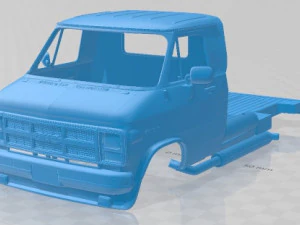GMC Vandura Race Printable Body Van 3D Print Model