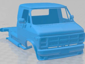 GMC Vandura Race Printable Body Van 3D Print Model