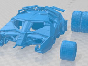 Batmobile 2005 Printable Body Car Modelo de impresión 3D