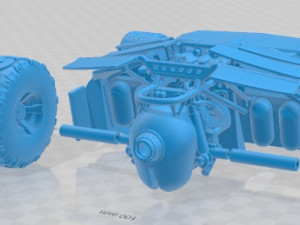 Batmobile 2005 Printable Body Car Model do druku 3D