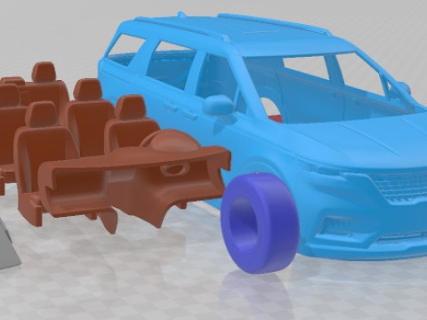 Kia Carnival 2022 Printable Car Modèles 3D en vedette