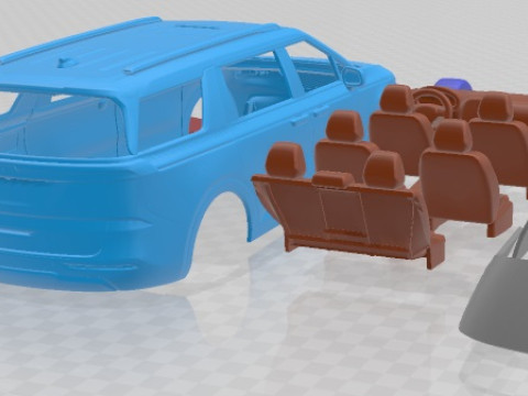 Kia Carnival 2022 Printable Car Modèles 3D en vedette
