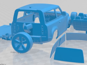 Land Rover Defender 90 2020 Printable Car 3Dプリントモデル