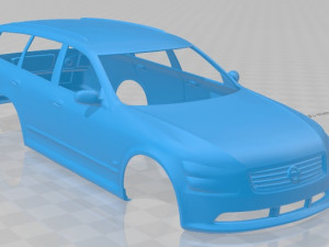 Nissan Stagea 2001 Printable Body Car Modèles 3D en vedette