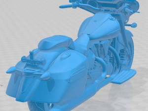 Yamaha Stratoliner Deluxe 2013 Printable Motorbike Modelo de Impressão 3D