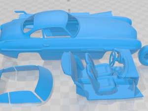 Fiat 8V Ghia Supersonic 1953 Printable Car 3D Baskı Modeli
