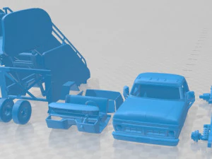 F 350 Stairs 1965 Printable Car 3D Print Model