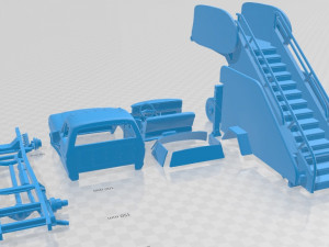 F 350 Stairs 1965 Printable Car 3D Print Model