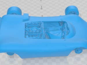 Porsche 909 Bergespyder Printable Car 3D 打印模型