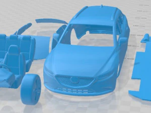 Carro imprim&iacute;vel Mazda 6 Wagon 2020 Modelo de Impressão 3D